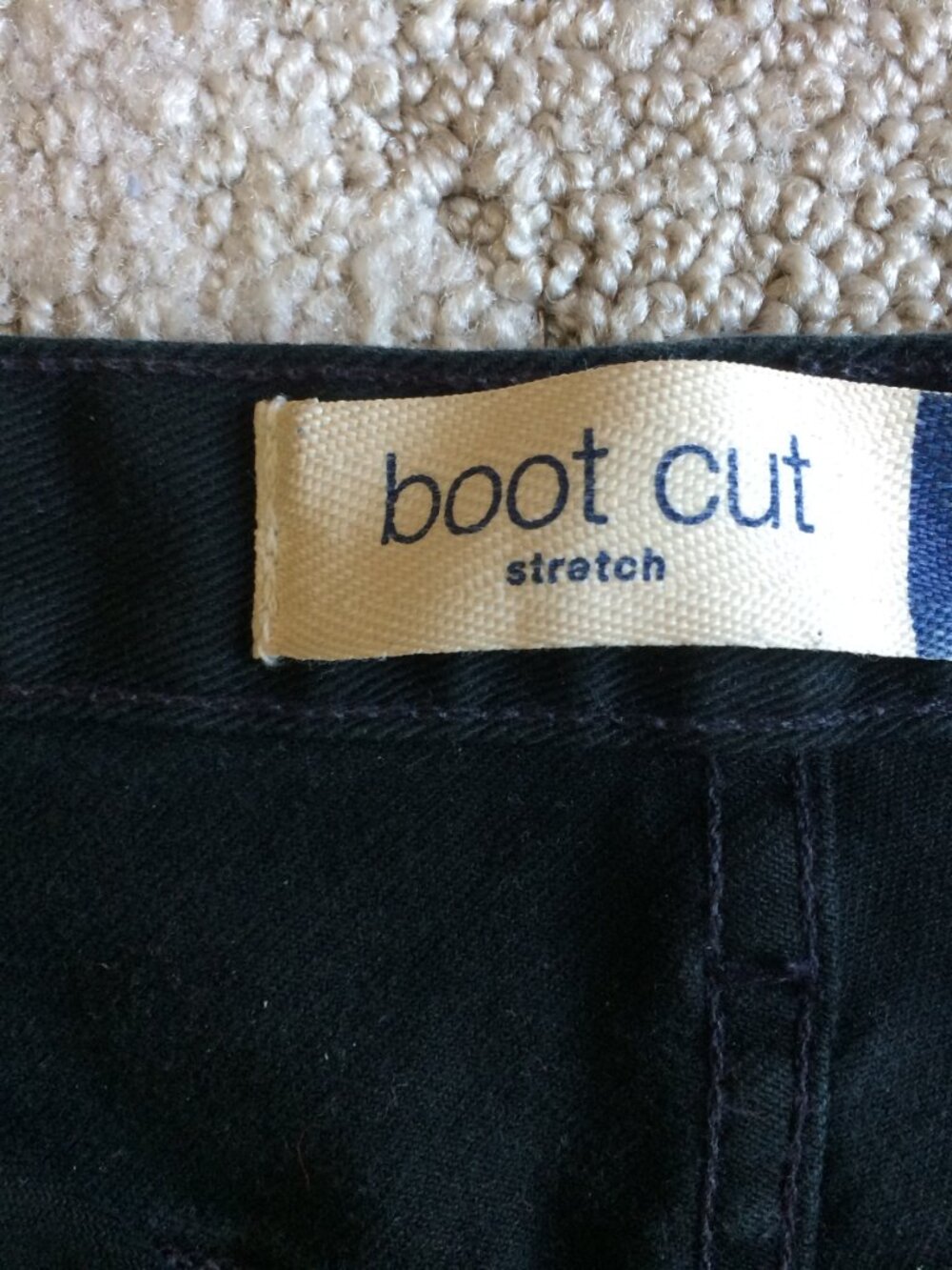 GAP Boot Cut Black Denim Jeans Size 12 Long - Picture 6 of 11
